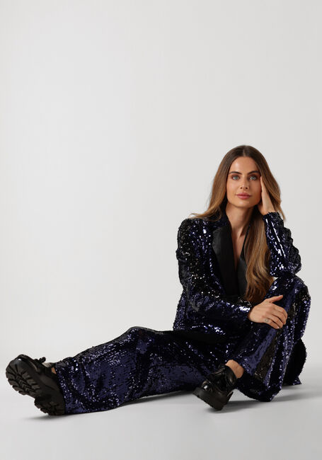 Blaue COLOURFUL REBEL Blazer AYLA SEQUINS SINGLE BREASTED BOYFRIEND BLAZER - large