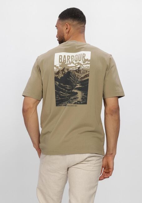 Gr&uuml;ne BARBOUR T-shirt MORDEN RELAXED GRAPHIC T-SHIRT - large