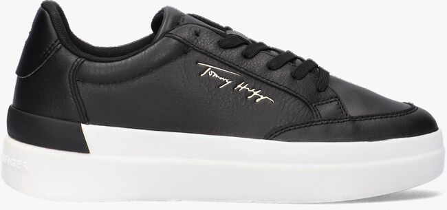 Schwarze TOMMY HILFIGER Sneaker low TH SIGNATURE LEATHER - large