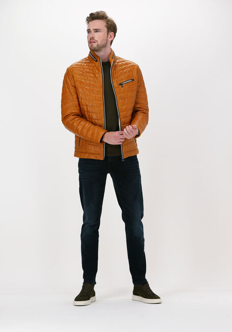Camelfarbene MILESTONE Lederjack DAMIANO - large