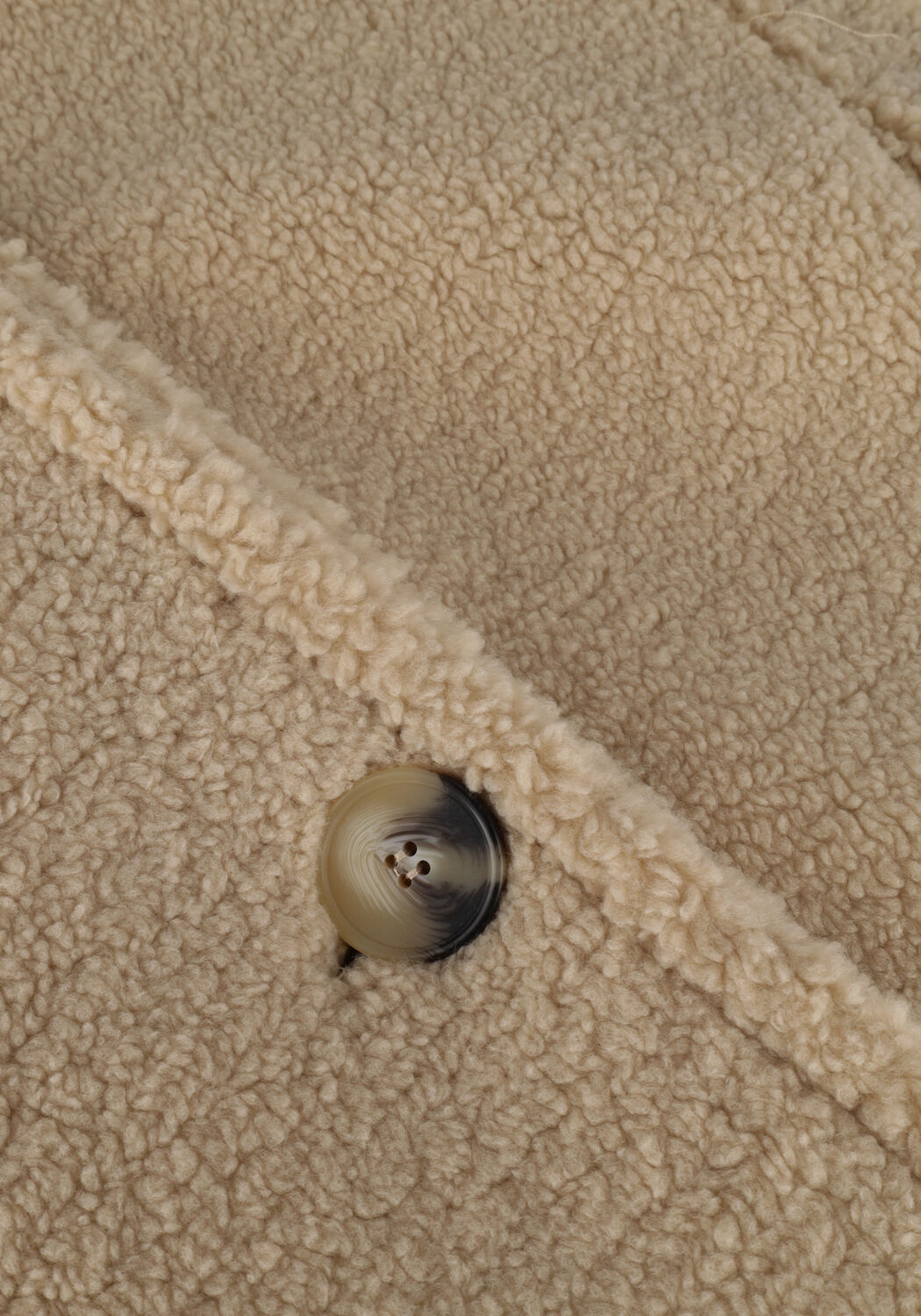 Sand SELECTED WOMEN M&auml;ntel BETTY TEDDY COAT - large