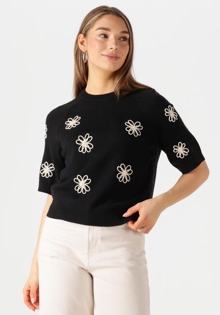 Schwarze OBJECT Pullover OBJLANEY RUBIN SS PULLOVER E DIV - large