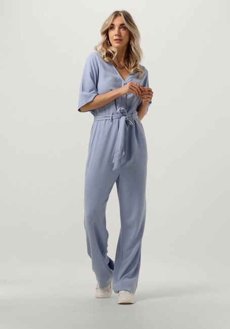 Blaue SELECTED FEMME Jumpsuit SLFVIVA 2/4 LONG LINEN JUMPSUIT - large