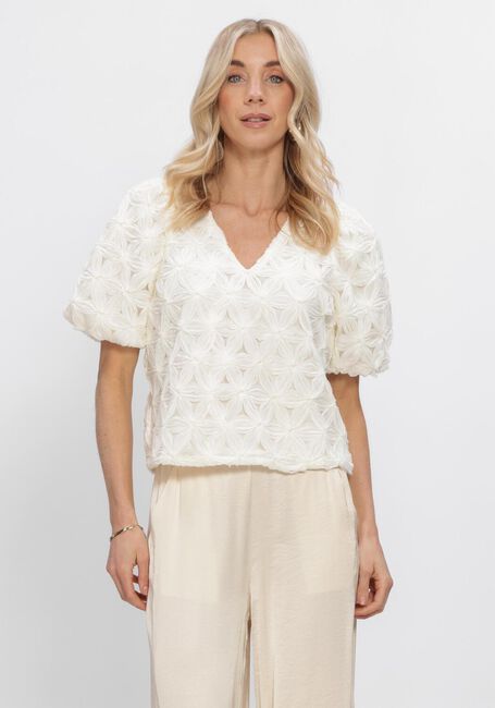 Nicht-gerade weiss FREEBIRD Tops & T-shirts WV-3D-VOILE-FLOWER-26-1 - large