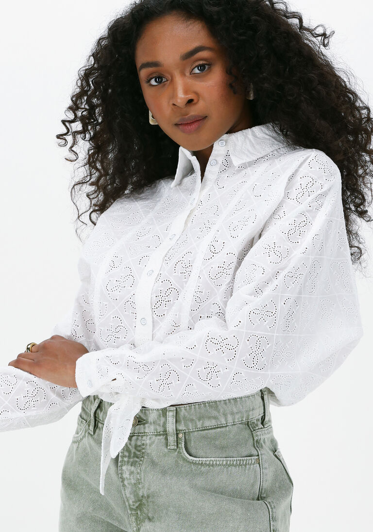 weiße guess bluse ls tina shirt BJ5982
