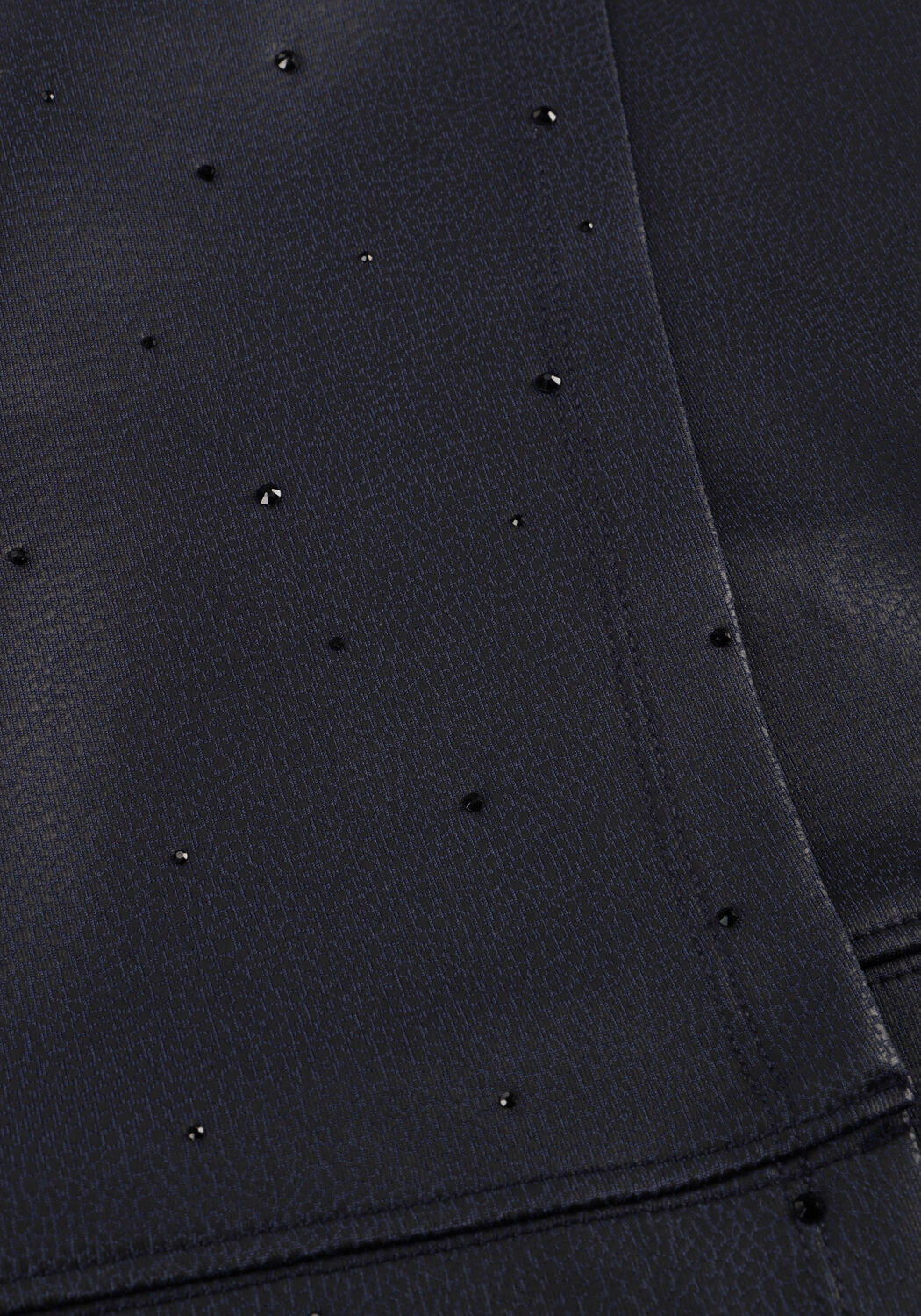 Dunkelblau JANSEN AMSTERDAM Minirock CARA ROK CS 769 SHORT OVERLAP RHINESTONES - large