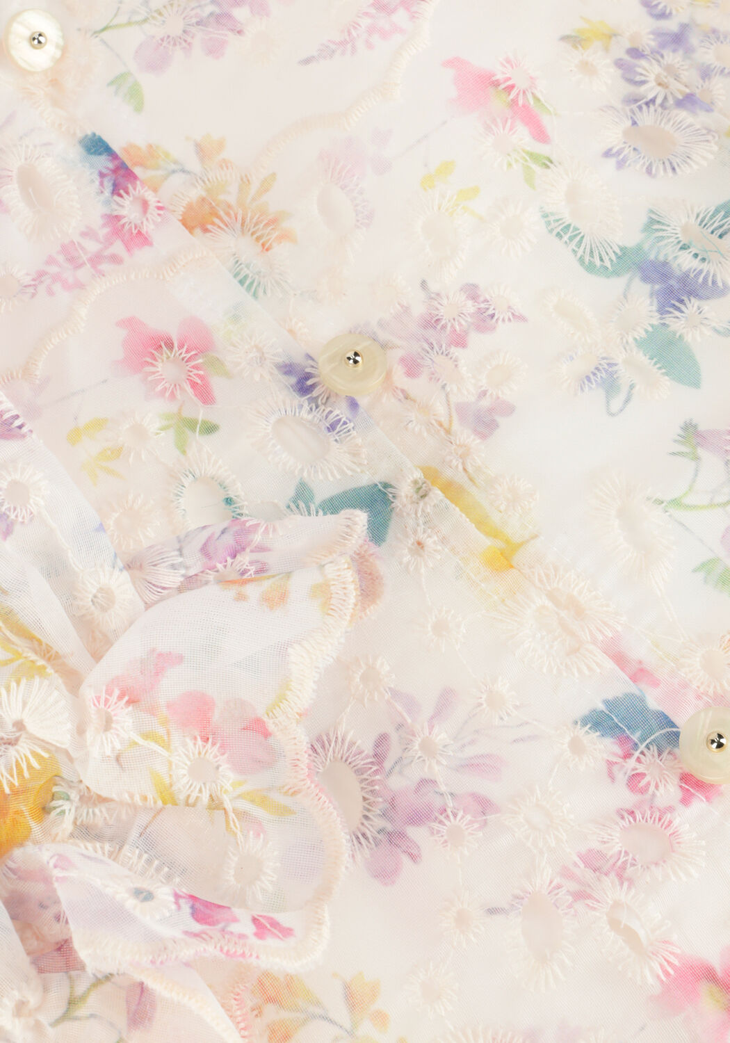 Creme NEO NOIR Minikleid CABANA EMBROIDERY DRESS - large