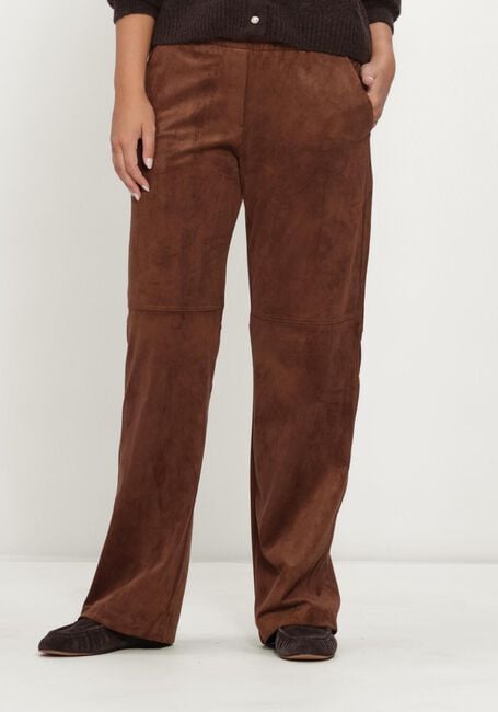 Braune MAC Hose 0455 VELOUR CHIARA WIDE LEG - large