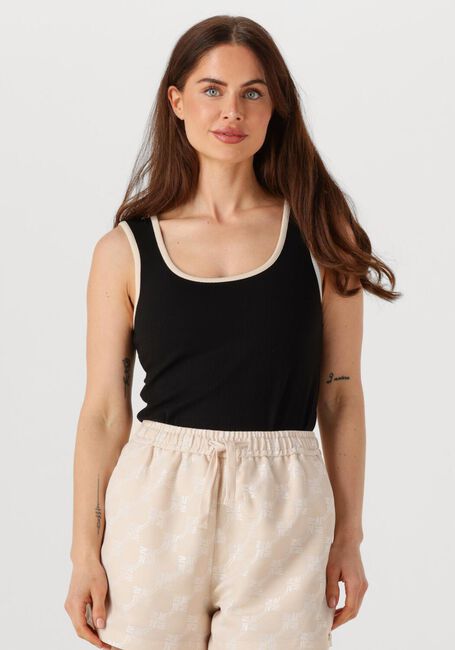 Schwarze OBJECT Top OBJJAMIE S/L SLI TANK TOP NOOS - large