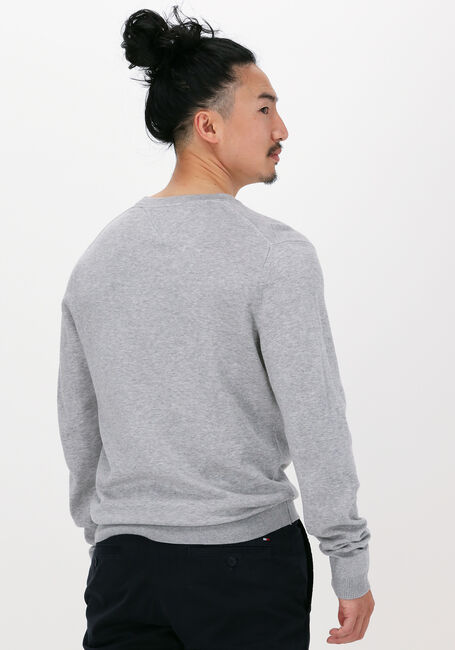 Graue TOMMY HILFIGER Pullover CORE COTTON-SILK CNECK - large
