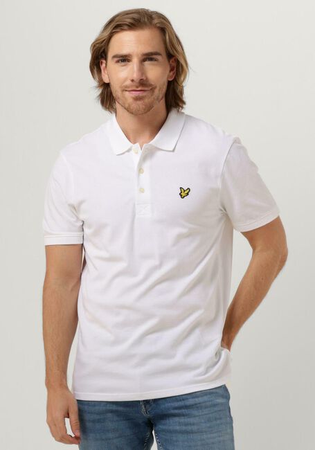 Weiße LYLE & SCOTT Polo-Shirt PLAIN POLO SHIRT - large
