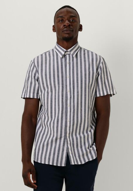 Dunkelblau SELECTED HOMME Casual-Oberhemd SLHSLIMNEW-LINEN SHIRTS SS CLASSIC W - large