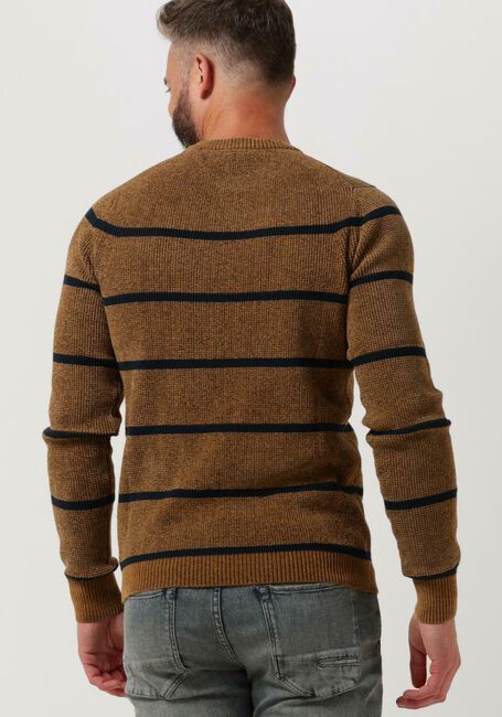 Camelfarbene CAST IRON Pullover R-NECK REGULAR FIT CHENILLE COTTON PLATED - large