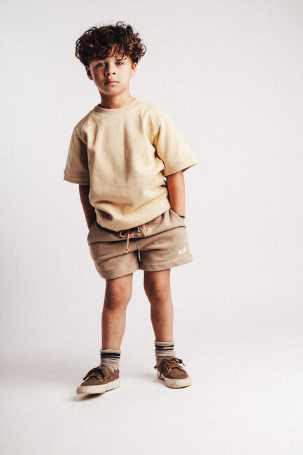 Camelfarbene BAJE STUDIO T-shirt VIC - large