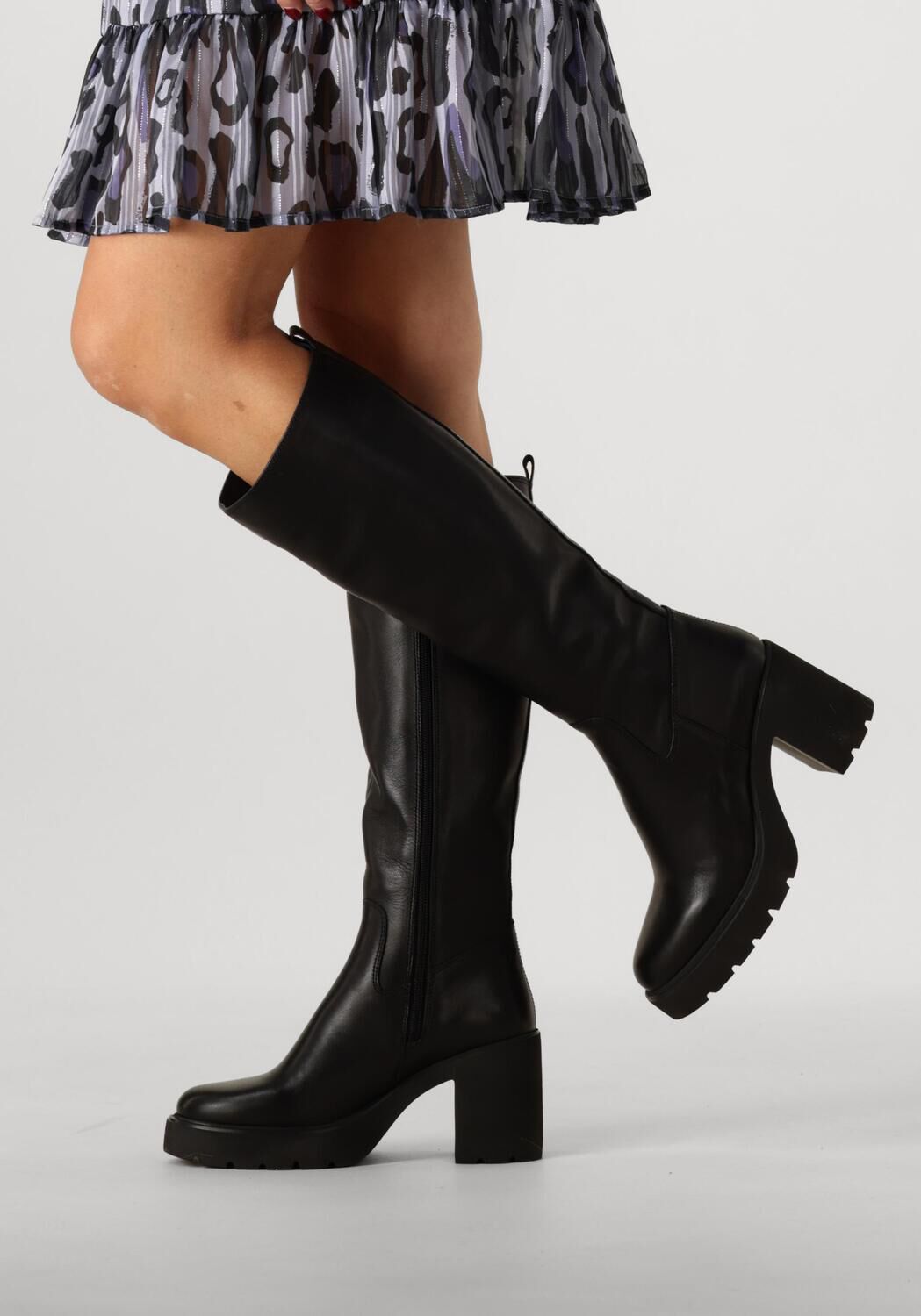 Schwarze UNISA Hohe Stiefel KARENA - large