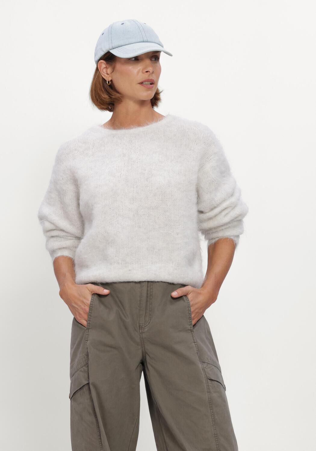 Hellgrau AMERICAN VINTAGE Pullover NIBY - large