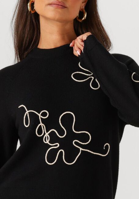 Schwarze OBJECT Pullover OBJLANEY RUBIN LS PULLOVER - large