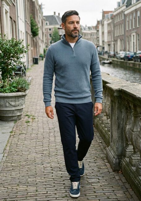 Blaue SAINT STEVE Pullover DOMINIC-S - large