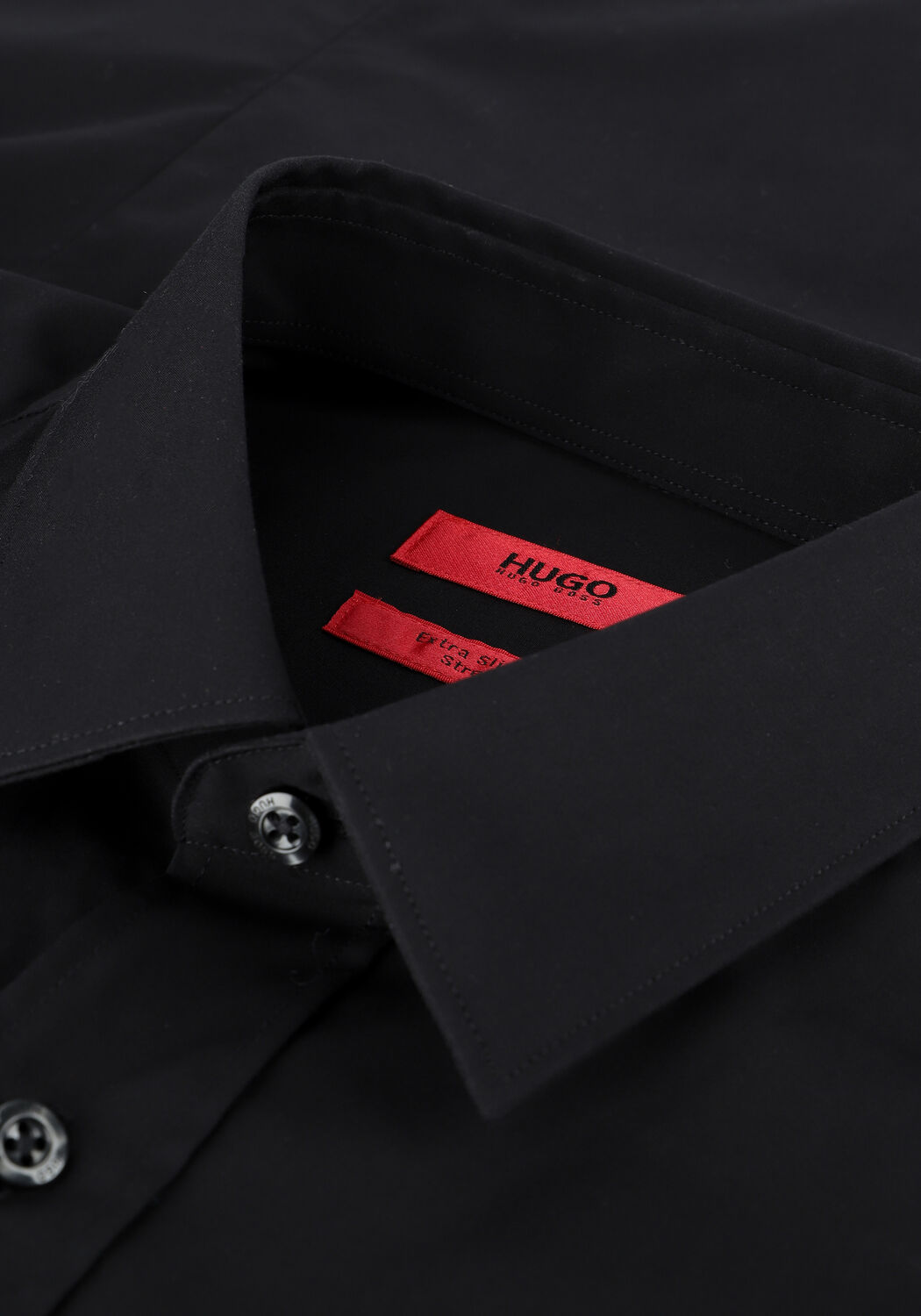 Schwarze HUGO Klassisches Oberhemd ELISHA02 10224742 01 - large