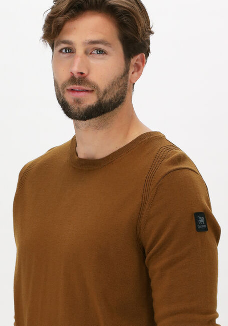 Khaki VANGUARD Pullover R-NECK 100% MERINO WOOL EXTRAF - large