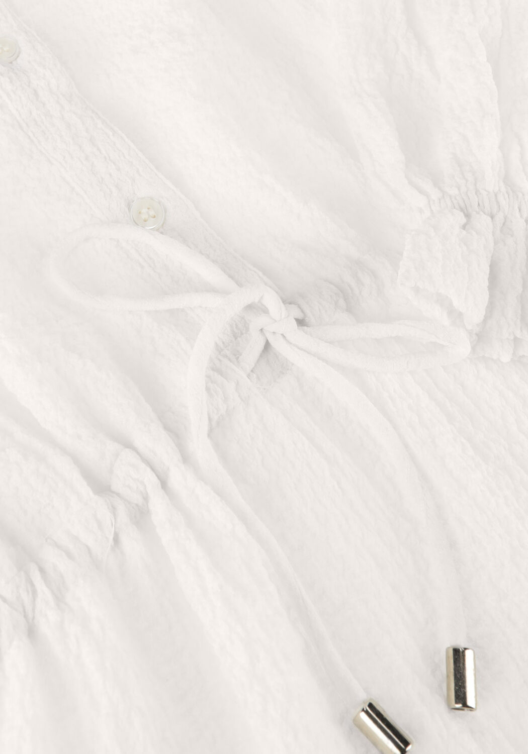 Ecru ALIX THE LABEL Minikleid LADIES WOVEN STRUCTURED CHIFFON DRESS - large