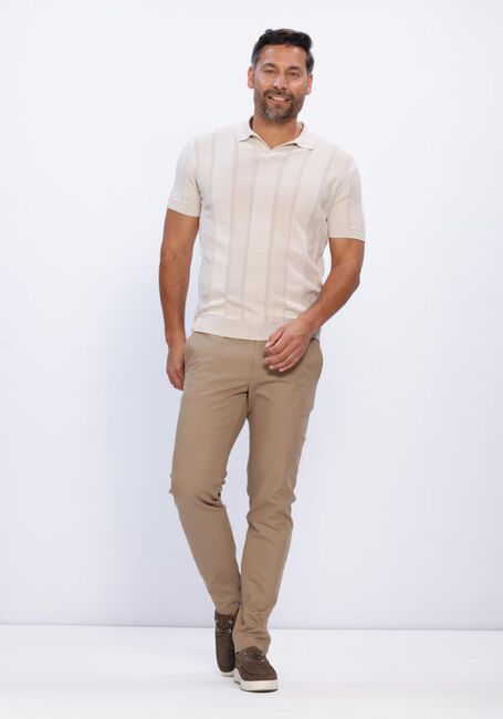 Beige GENTILUOMO Polo-Shirt POLO NO BUTTONS SS - large