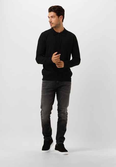 Schwarze PURE PATH Polo-Shirt REGULAR FIT KNITWEAR POLO806 - large