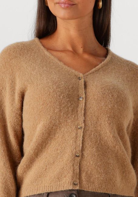 Camelfarbene MSCH COPENHAGEN Pullover MSCHMILANIA HOPE CARDIGAN - large