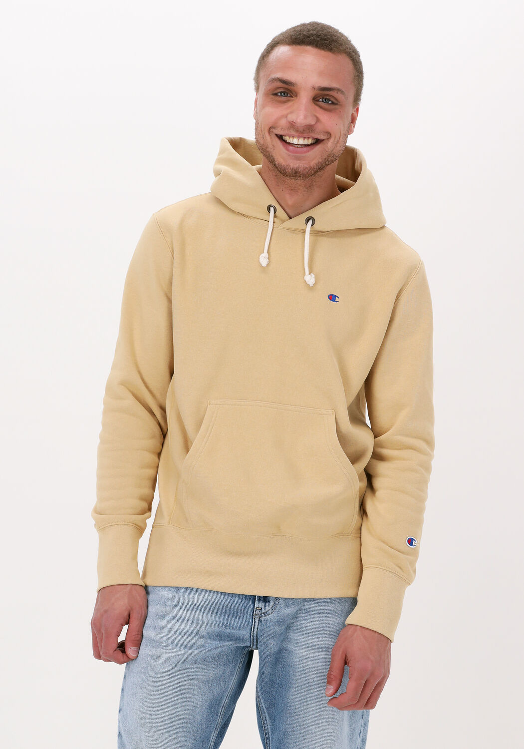 Gelbe CHAMPION Sweatshirt HOODED SWEATSHIRT 217233 Omoda
