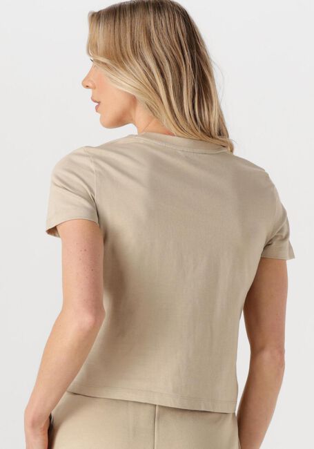 Sand CALVIN KLEIN T-shirt PLACED INSTITUTIONAL BABY TEE - large