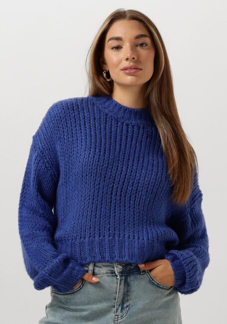 Blaue YDENCE Pullover KNITTED SWEATER SORAYA - large