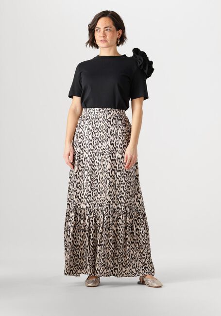 Beige JANSEN AMSTERDAM Midirock RINA ROK WA 689 LONG RUFFLE AT BOTTOM - large