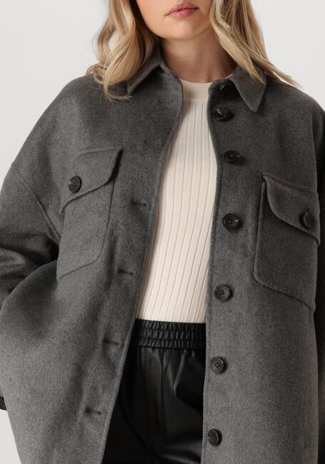Graue DANTE6 Strickjacke PHAEDRA WOOL BLEND - large