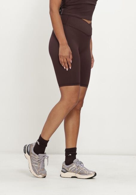 Braune NEO NOIR Kurze Hose LEA WRAP SHORTS - large