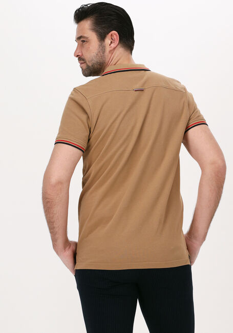 Khaki TOMMY HILFIGER Polo-Shirt TIPPED HILFIGER PLACKET SLM POLO - large