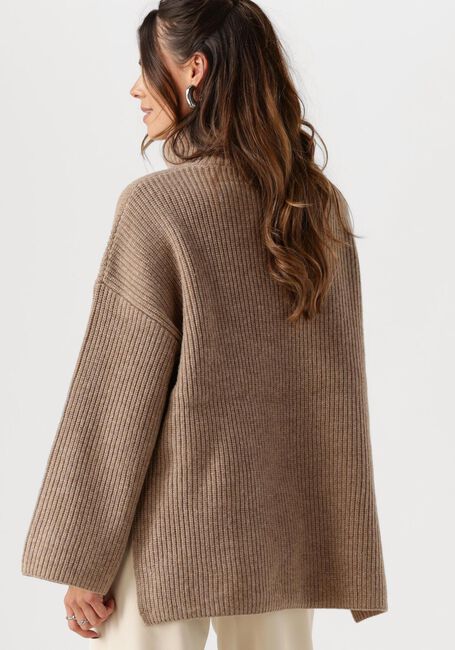 Braune SELECTED FEMME Pullover SLFMARY LS LONG KNIT ROLL NECK - large