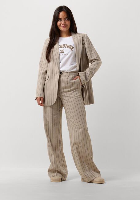 Beige CO'COUTURE Hose LINEN PIN LONG PANT - large
