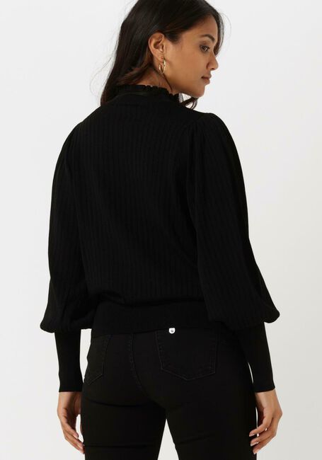 Schwarze SUMMUM Pullover BALLOON SLEEVE SWEATER VISCOSE POLYAMIDE KNIT - large
