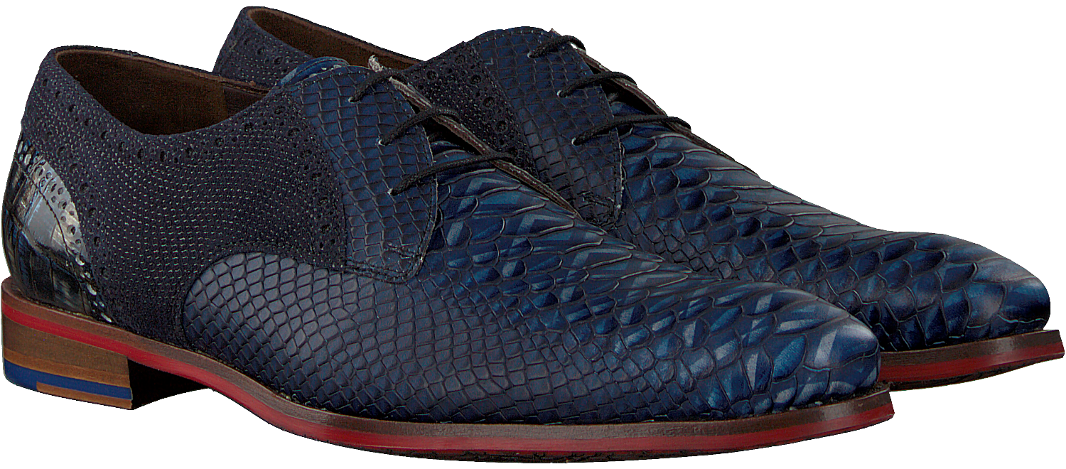 Blaue Floris Van Bommel Business Schuhe 18106 Omoda