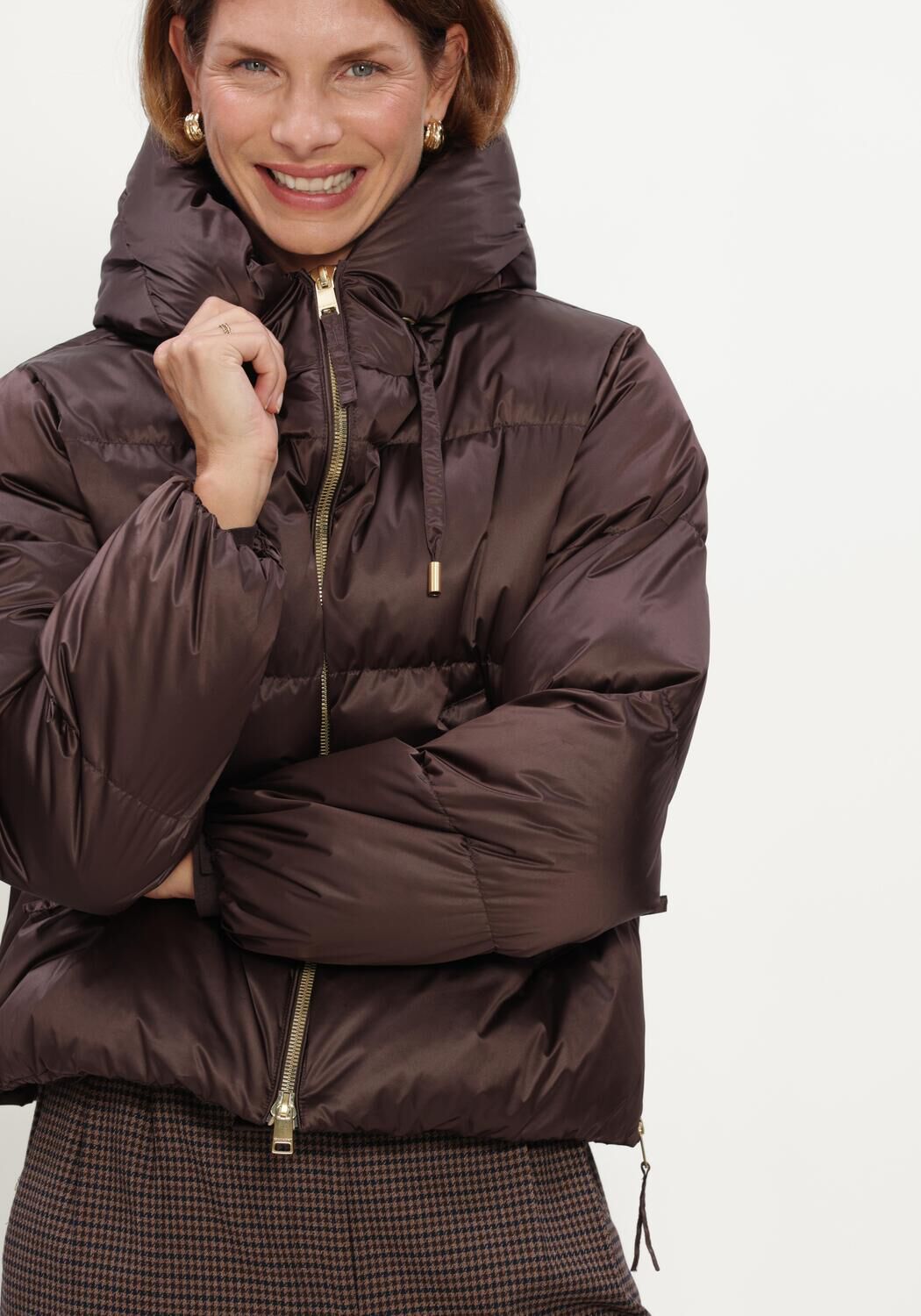 Braune BEAUMONT Wattierte Jack MARIAN JACKET - large
