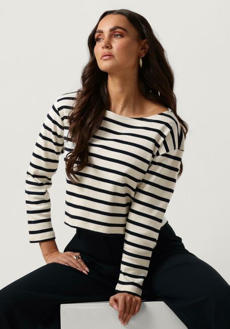 Blaue CO'COUTURE Tops & T-shirts CLASSIC STRIPE CROPPED SWEAT - large