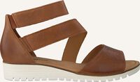 Cognacfarbene GABOR Flache Sandalen 582 - medium