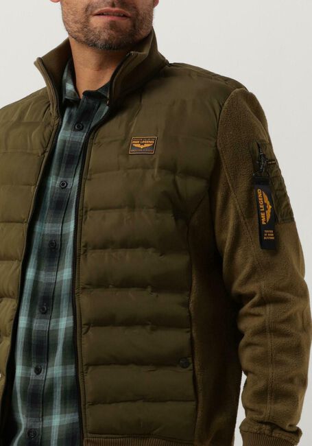 Grüne PME LEGEND Jack ZIP JACKET FLEECE MIXED PADDED NYLON - large
