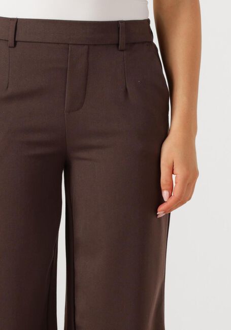 Braune OBJECT Hose OBJLISA WIDE PANT - large