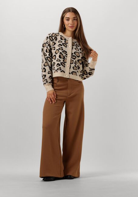 Mehrfarbige/Bunte SUMMUM Strickjacke KNITTED CARDIGAN LEOPARD JACQUARD KNIT - large