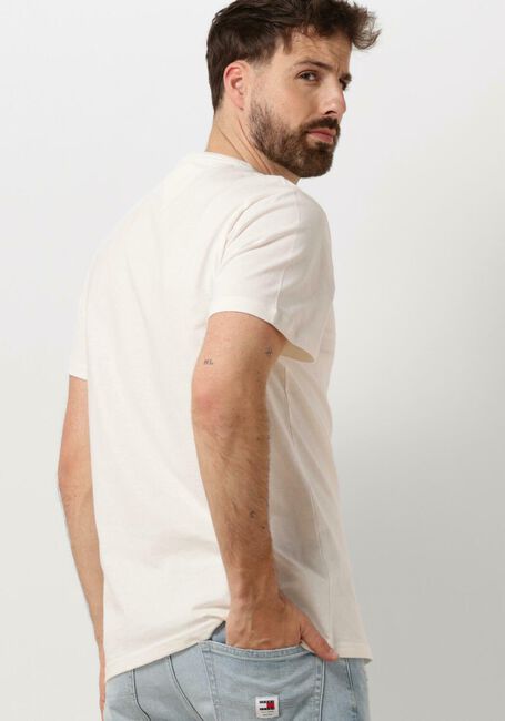 Weiße TOMMY JEANS T-shirt TJM SLIM RIB DETAIL TEE - large