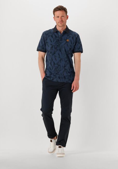 Blaue PME LEGEND Polo-Shirt TWO TONE PIQUE PRINTED - large