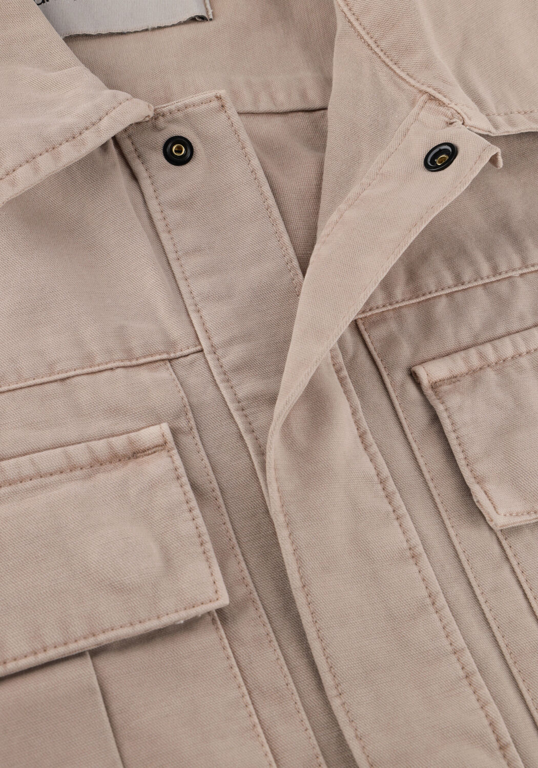 Beige CALVIN KLEIN Overshirt MINERAL DYE UTILITY OVERSHIRT - large