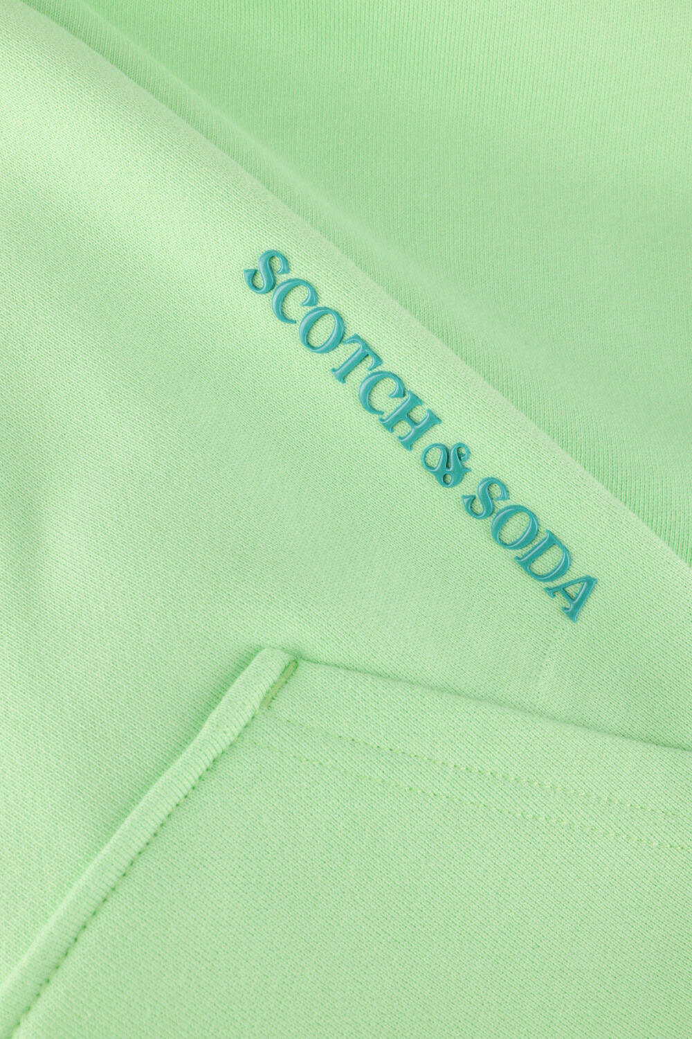 Gr&uuml;ne SCOTCH & SODA Pullover OVERSIZED FIT CLASSIC HOODIE - large