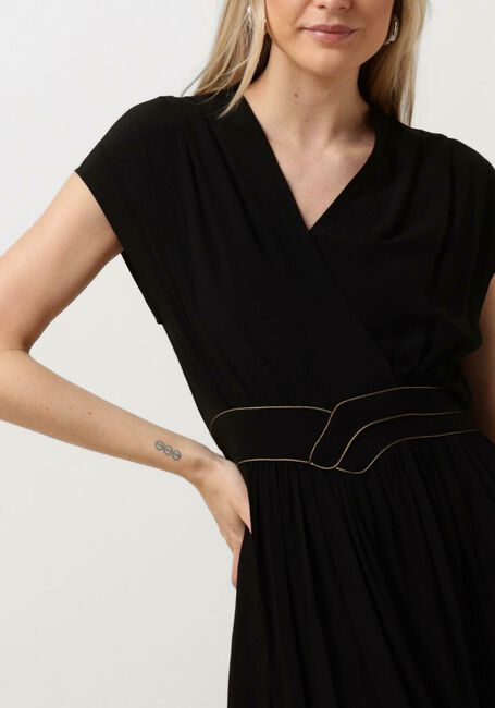 Schwarze LOUIZON Maxikleid YACINTHE - large